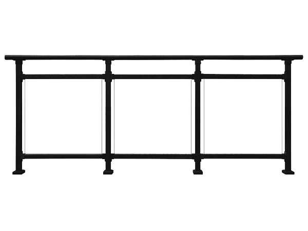 鋅鋼玻璃陽臺欄桿圖片