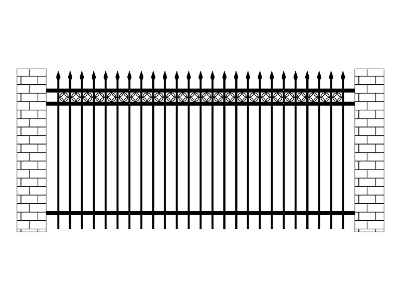 廠區(qū)鋅鋼圍欄圖片